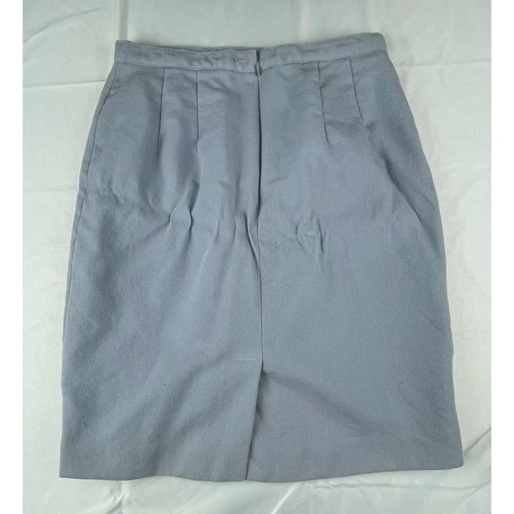 GIANNI SPORT WOOL SKIRT WOMENS 10 BLUE MADE IN USA VINATGE 90S - Picture 6 of 12